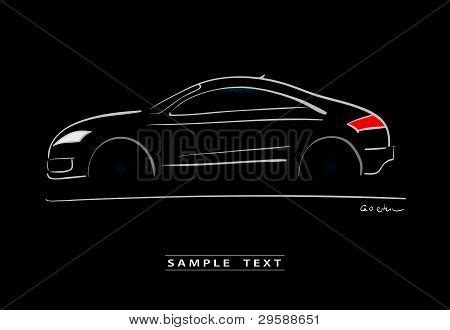 Black Car Sketch Vector & Photo (Free Trial) | Bigstock