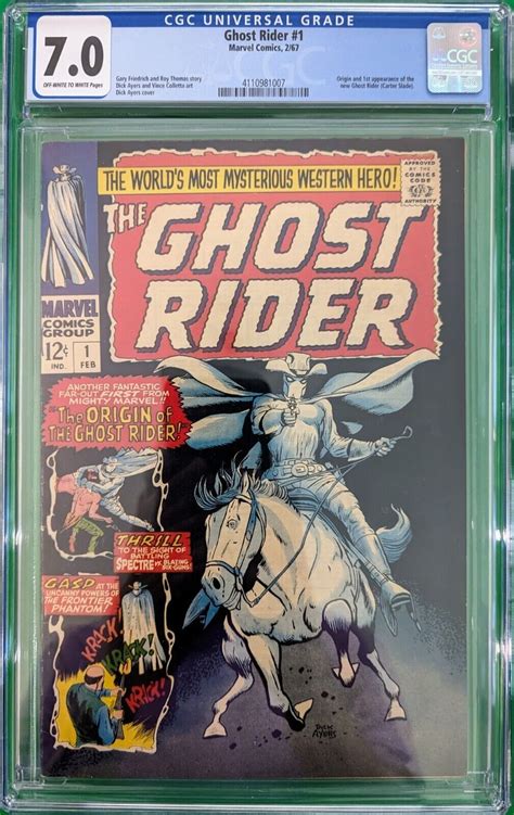 Ghost Rider #1 (1967) - 1st Ghost Rider (Carter Slade) - CGC 7.0. Beautiful CGC | Comic Books ...