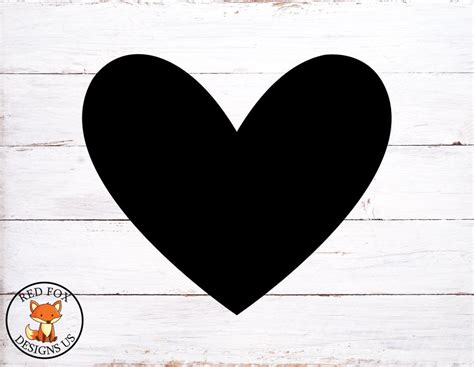 Heart Shape Svg Heart Cricut Cutting Files Easy Vector Svg Etsy