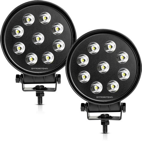 Amazon Offroadtown Inch Round Led Off Road Lights Pcs W Spot