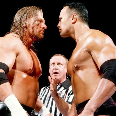 Triple H Vs The Rock The Rock Triple H Wwf