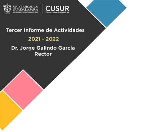 Tercer Informe De Actividades Informe De Actividades