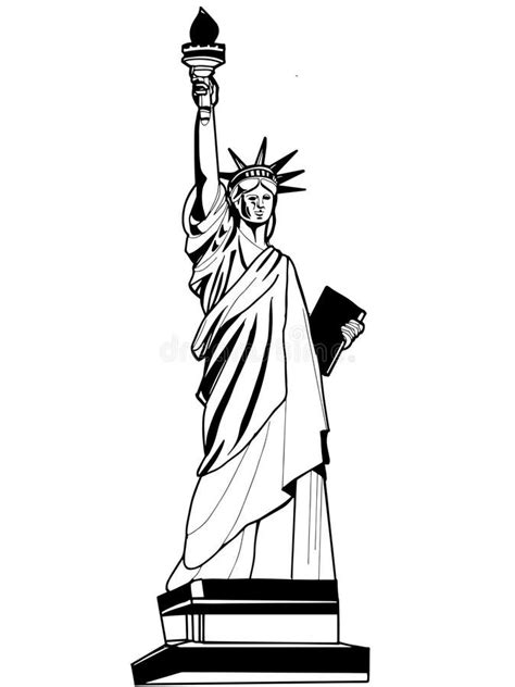 The Statue of Liberty Illustration Stock Illustration - Illustration of ...