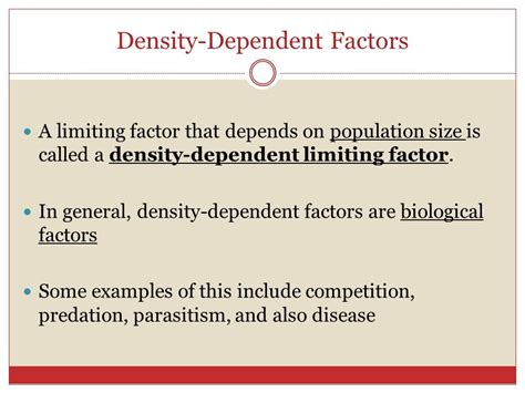 Limiting Factors Examples Biology