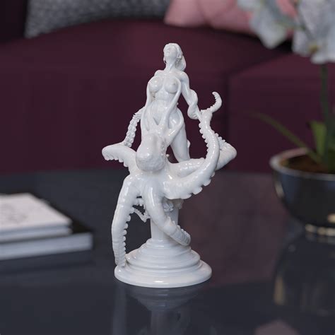 Stl Datei Statue Frau Beim Sex Mit Oktopus Modell Zum Herunterladen