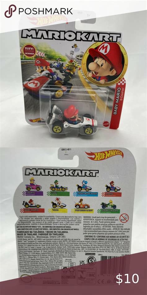 Mattel Hot Wheels Mariokart Baby Mario Mattel Hot Wheels Mattel Hot Wheels