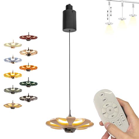 Fsliving Adjustable Height Track Pendnat Light J Type Retractable Lift