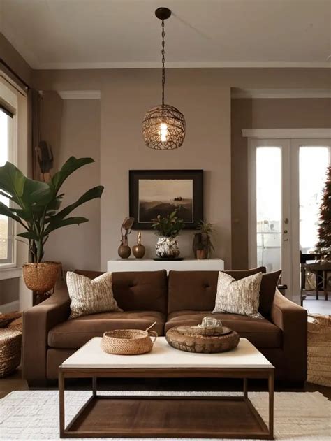 29 Stunning Living Room Decor Ideas With Brown Couch To Revamp Your