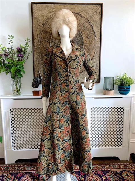 Maxi Coat Maxi Dress Slim Frame Outdoor Wear Biba Edwardian Fashion London Fashion Long