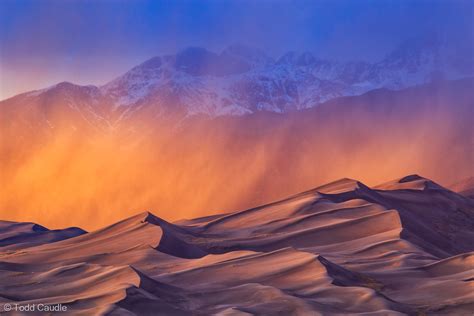 Stormy Dunes Sunset Great Sand Dunes National Park Colorado