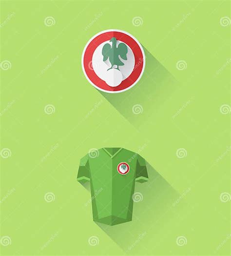 Nigeria Jersey And Crest Vector Stock Vector Illustration Of Jersey