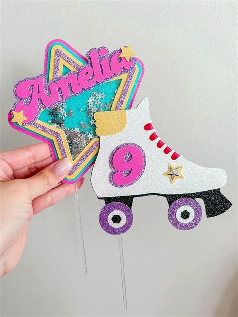 Roller Skate Cake Topper Roller Skate Topper Roller Skate Shaker Topper Roller Skate Shaker