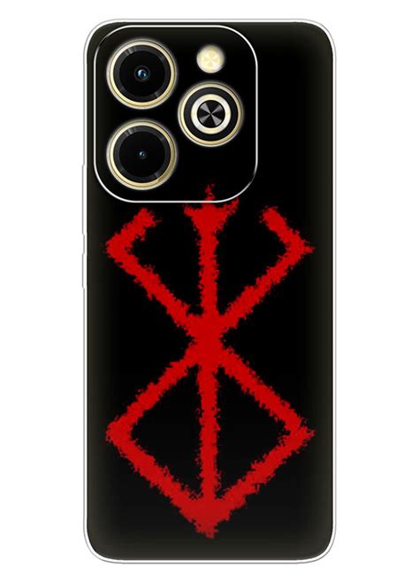 Infinix Hot i чехол Берсерк Бэрусэруку Berserk Beruseruku красный логотип Клеймо Жертвы