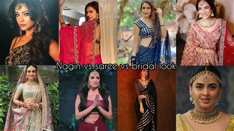 All Nagin In Nagin🐍 Vs Saree Vs Bridal💞 Look Your Favourite Nagin