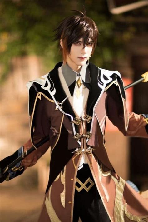 Genshin Impact Zhongli Cosplay Character Costumes Cosplay Cosplay