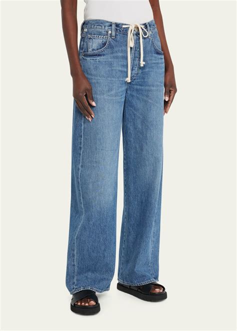 Citizens Of Humanity Brynn Drawstring Wide Leg Trouser Jeans Bergdorf