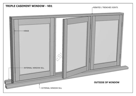 Timber Casement Windows V03 Building Plans 2d And 3d Make Your Own