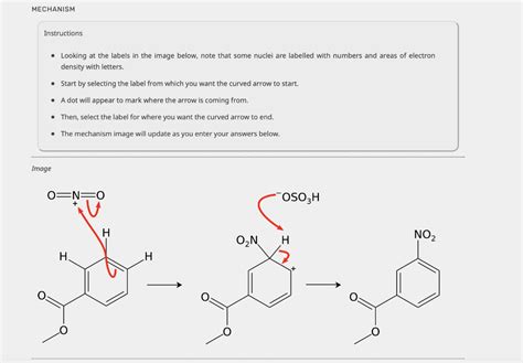 MECHANISM THE NITRATION OF METHYL BENZOATE Chegg