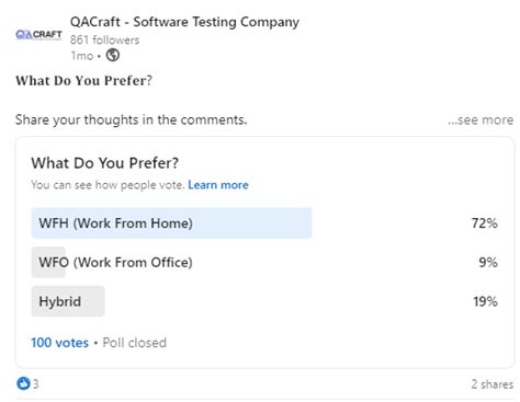 Wfh Or Wfo Which One Do You Prefer Qacraft Pvt Ltd