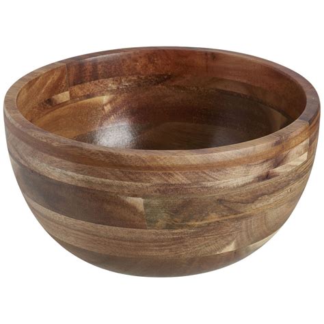 Wilko Acacia Wood Salad Bowl Wilko