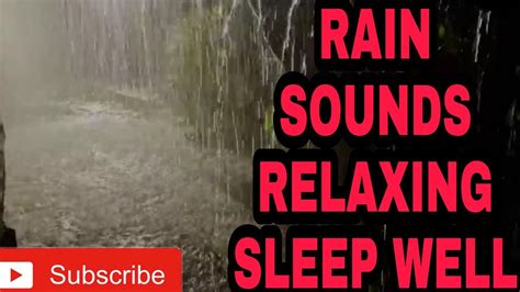 Rain Sounds Good Bye Insomnia Relax And Sleep Well Youtube