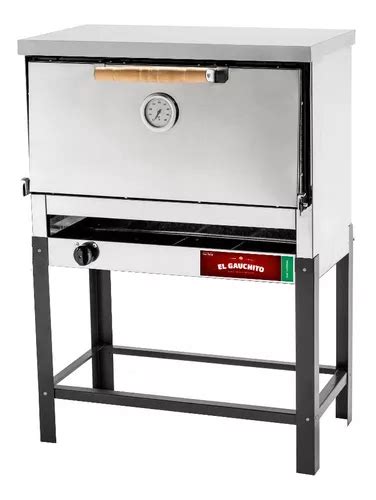 Horno Pizzero 6 Moldes Gauchito Acero Inox Sol Real Cc