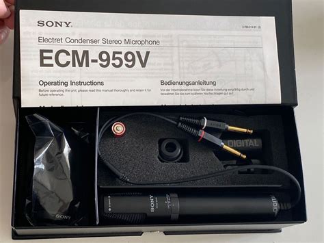 D S Neuf Sony Ecm V Micro Electret Stereo Kaufen Auf Ricardo