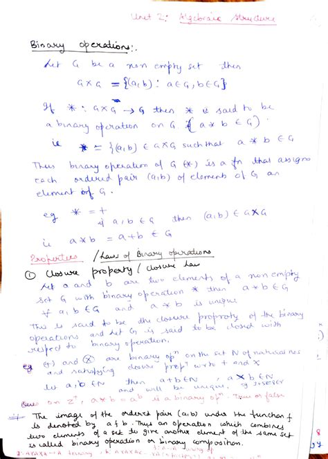 Solution Discrete Structures Theory Of Logic Unit Algebraic Structures