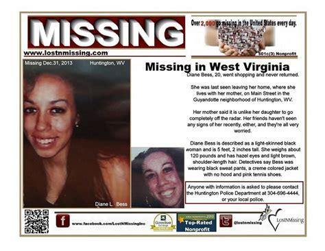 West Virginia Missing Persons List 2024 Andra Blanche