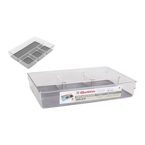 Organizador Quttin Non Slip PET 33 X 22 5 X 6 Cm Leroy Merlin