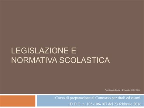 LEGISLAZIONE SCOLASTICA 1 Pdf