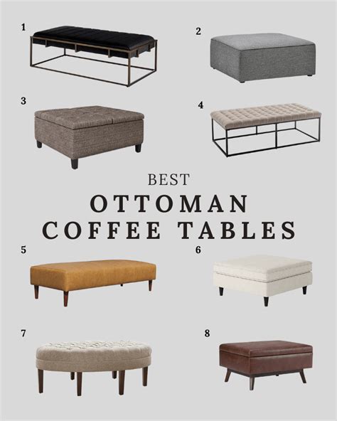 26 Gorgeous Ottoman Coffee Tables Farmhousehub