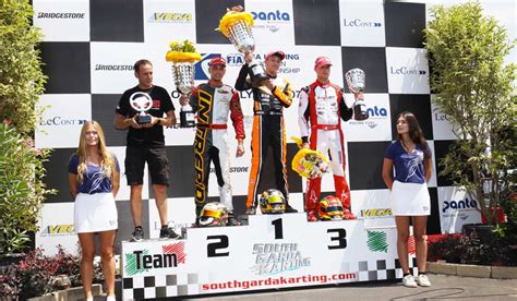 Viti racing on the podium of the KZ2 European Championship with Palomba ...