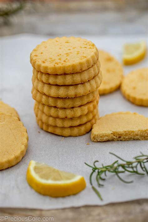 Lemon Shortbread Cookies Precious Core