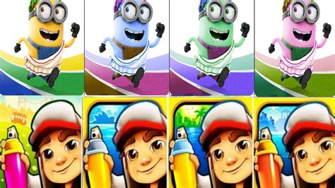 Subway Surfers Vs Minion Rush Madagascar Arabia Full Gameplay YouTube