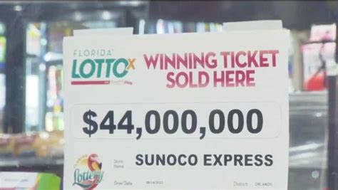 Winning 44 Million Florida Lottery Ticket Expires