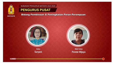 Kepengurusan Matakin Periode Majelis Tinggi Agama Khonghucu