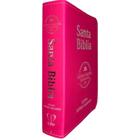 Bíblia em Espanhol Reina Valera Letra Gigante Luxo Fucsia Livraria