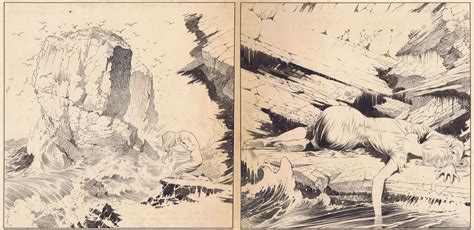 The City In The Sea Classic Frazetta Ink In Rob Pistellas Frazetta