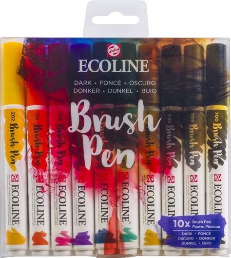 TALENS Ecoline Brush Pen Set 11509802 ass Dark 10 Stück Ecomedia AG