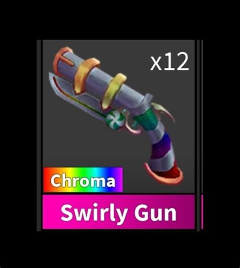 Chroma Swirly Gun Mm Roblox Murde Mystery Video Gaming