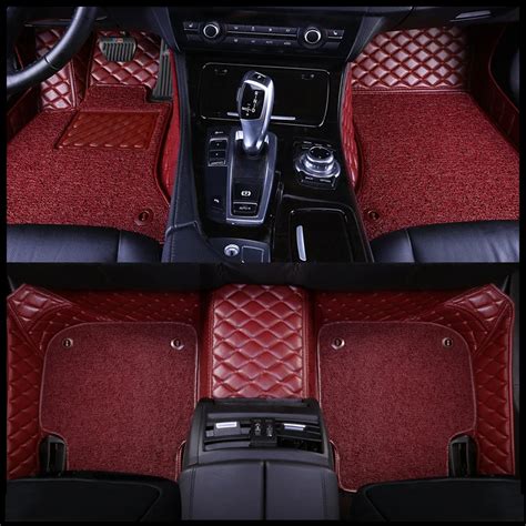 Custom Car Floor Foot Mats For Infiniti Qx50 Ex Qx70 Fx Qx60 Fx37 Qx56 Q50 Q60 Double Foot Mats