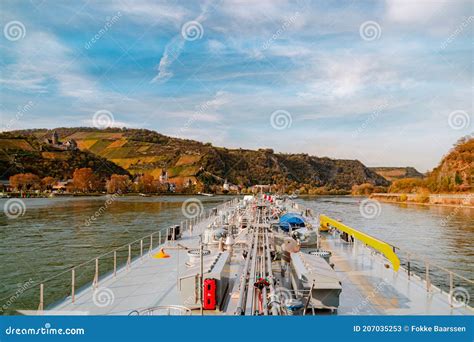 Binnenvaart Translation Inlandshipping On The River Rhein In Germany