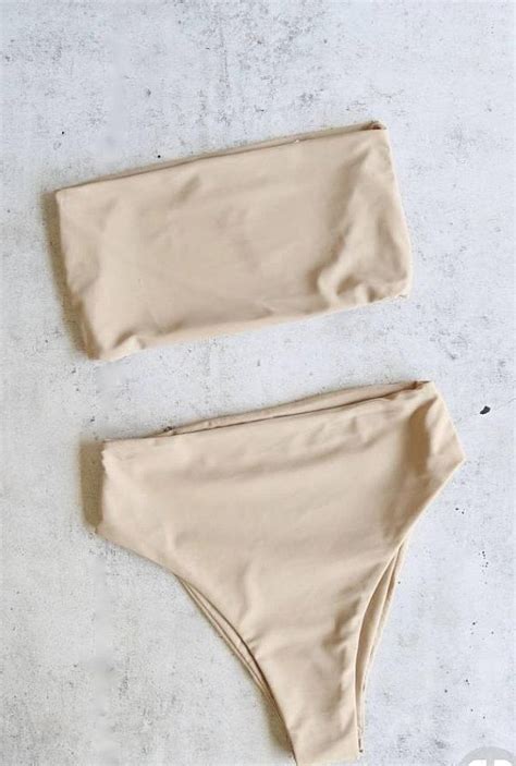 Reverse Lean On High Waisted Bandeau Bikini Set More Colors Artofit