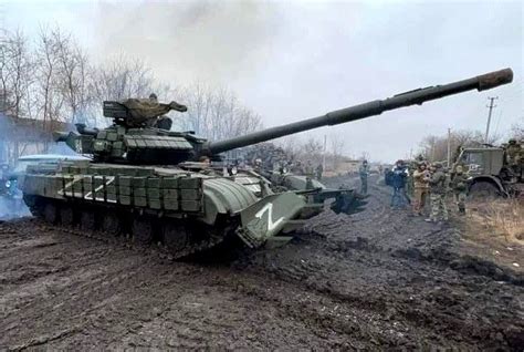 T 64bv Main Battle Tank Of The Ukrainian Army Captured By The