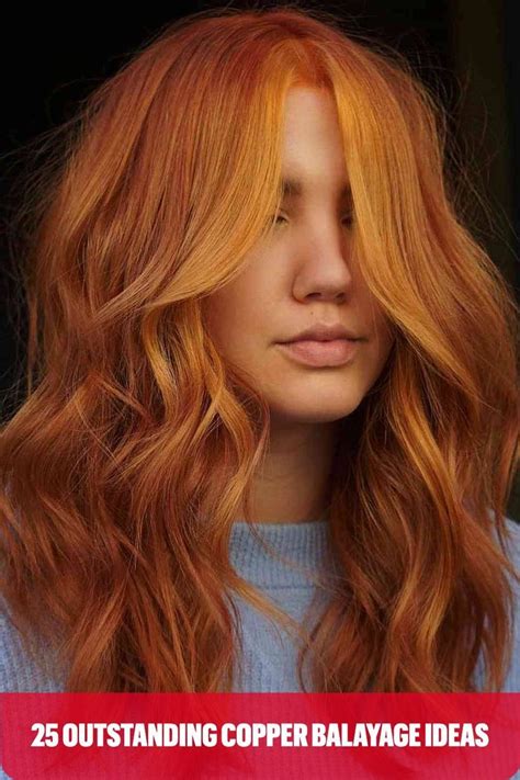 Coolest Ways You Can Get A Copper Balayage Ginger Hair Color