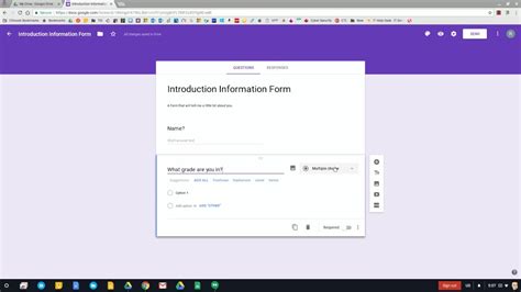 Google Tutorial Google Forms Basics Part Of Youtube