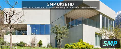 5MP UHD Solar Security Camera Wireless Outdoor Home Security System