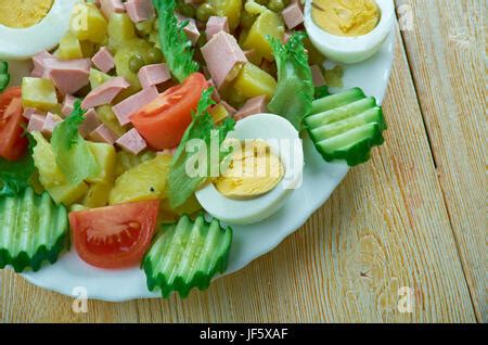 Dutch Potato Salad Huzarensalade Stock Photo Alamy