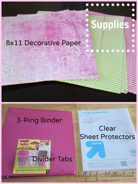 DIY Recipe Binder | Pocketful of Motherhood